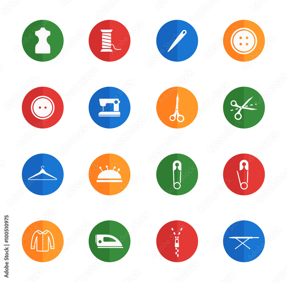 Tailoring simply icons Tailoring simply icons