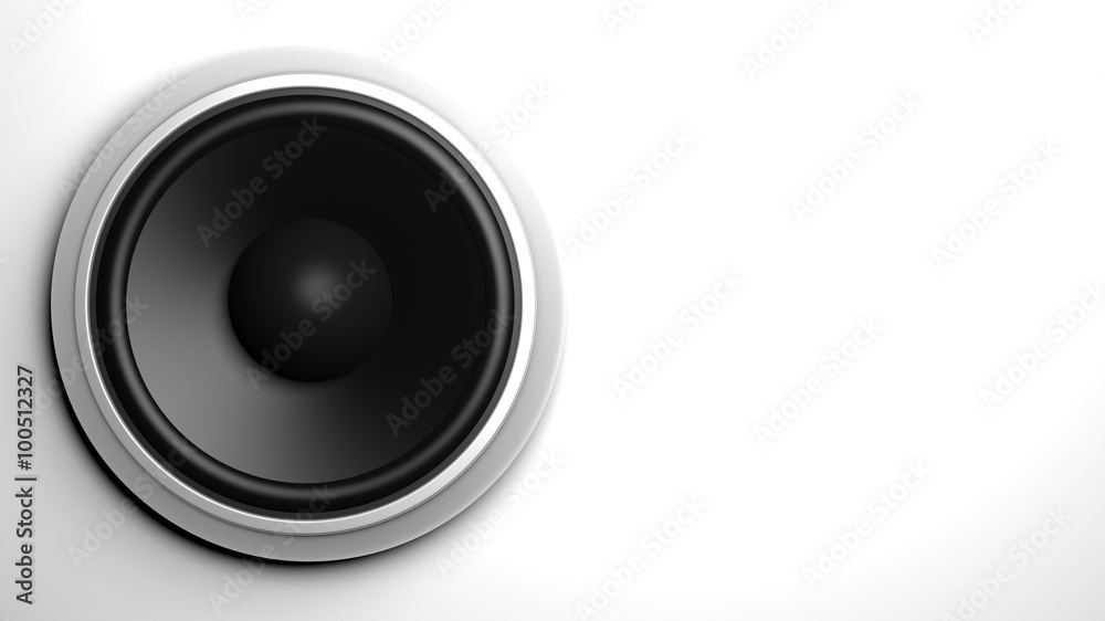 Speaker, isolated on white background with copy-space Speaker, isolated on white background with copy-space