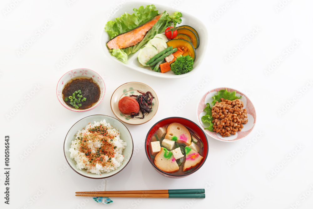 おいしそうな和風定食 おいしそうな和風定食