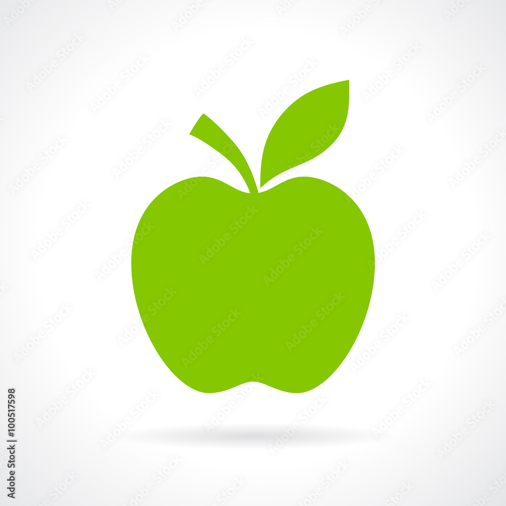 Apple silhouette icon Apple silhouette icon
