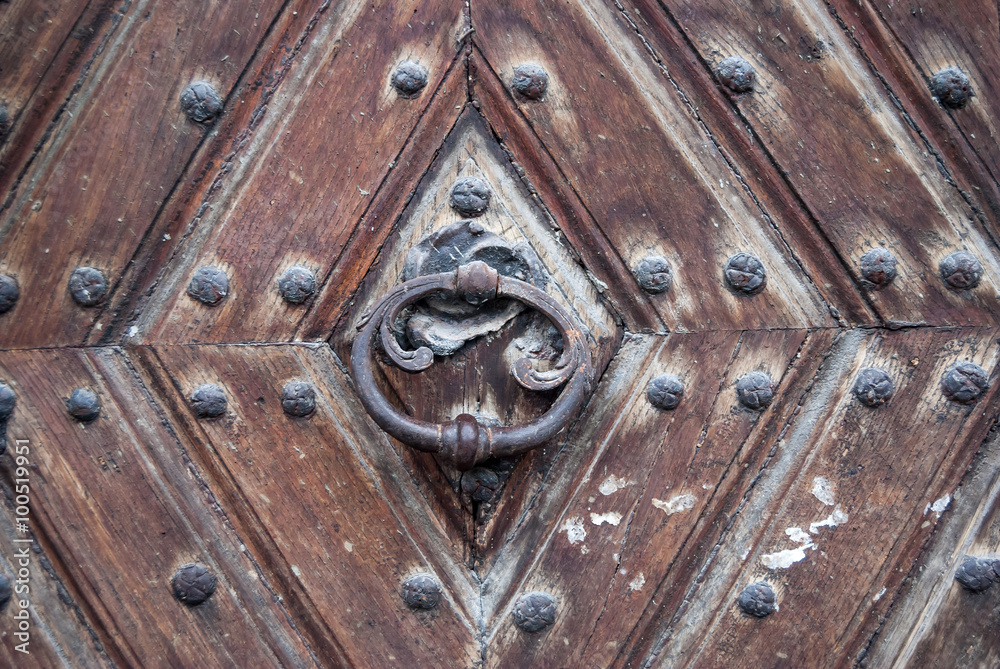 Old wooden door