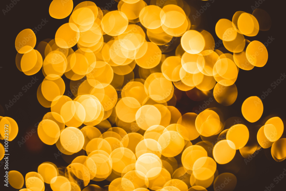 Bokeh background with defocused warm lights Bokeh background with defocused warm lights