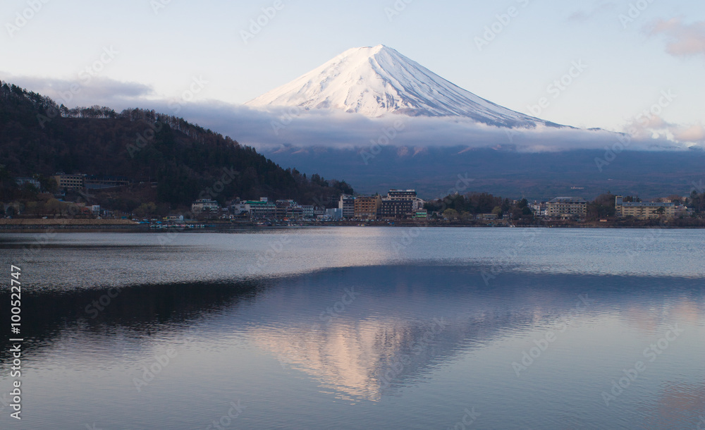 Fuji mountain with reflection