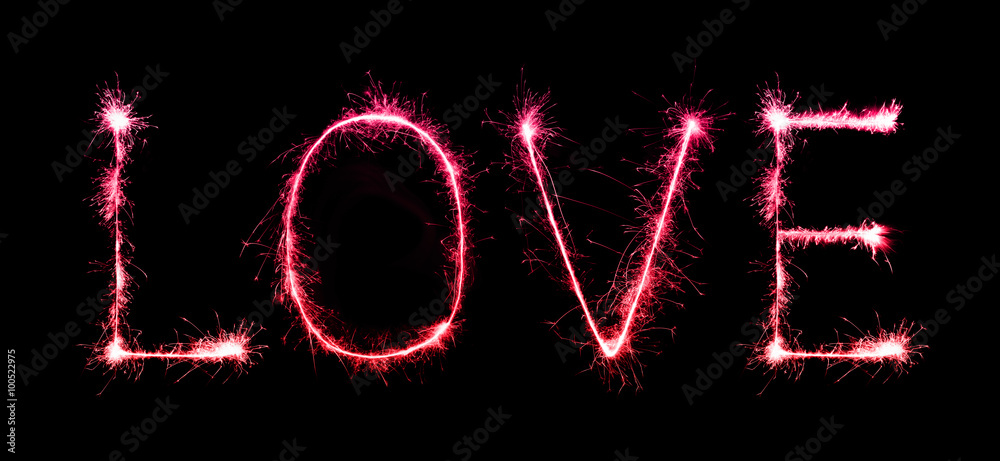 Love sparkle Fireworks celebrating at night Love sparkle Fireworks celebrating at night
