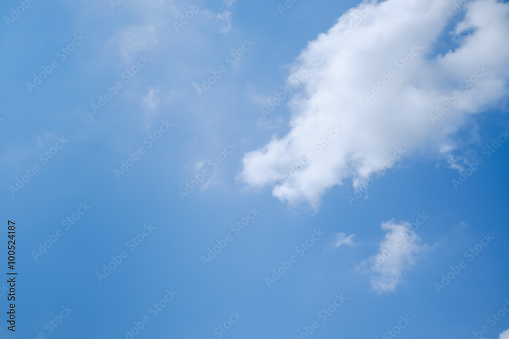 Abstract White clouds on a blue sky background Abstract White clouds on a blue sky background