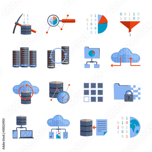Data Processing Icons