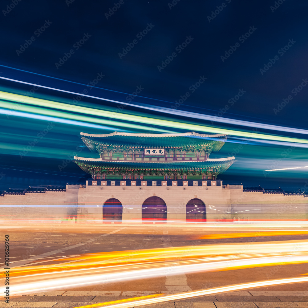 Gwanghwamun gate of Gyeongbokgung Palace in Seoul, Republic of Korea