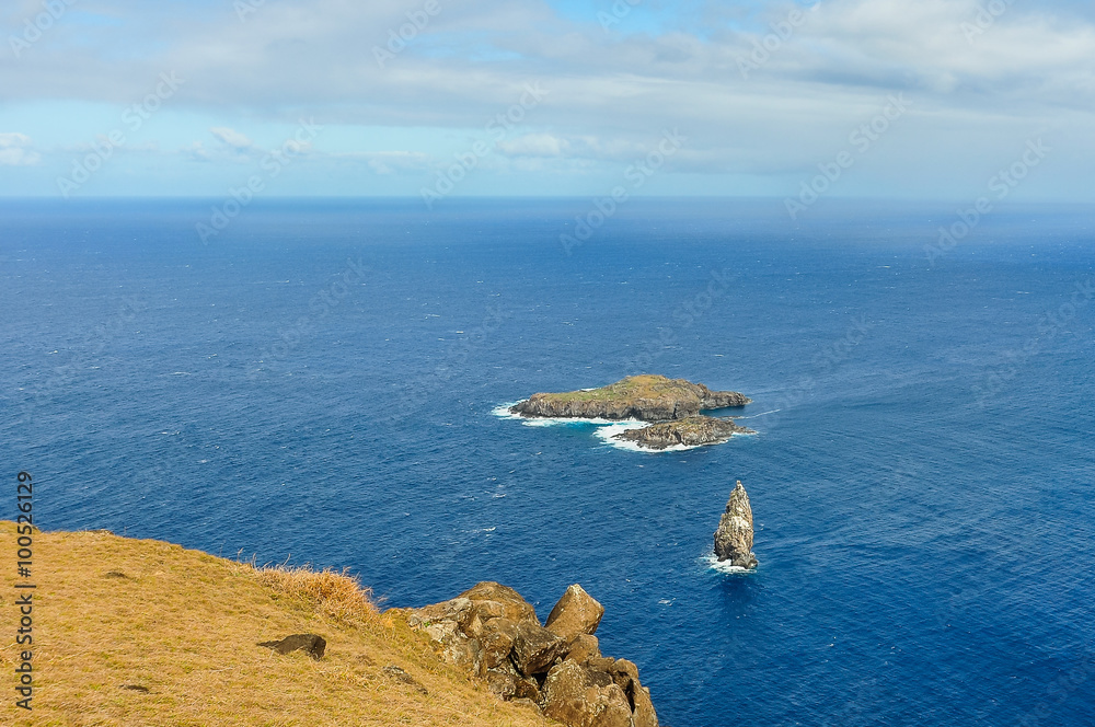 Coastal Scenery on Easter Island, Chile