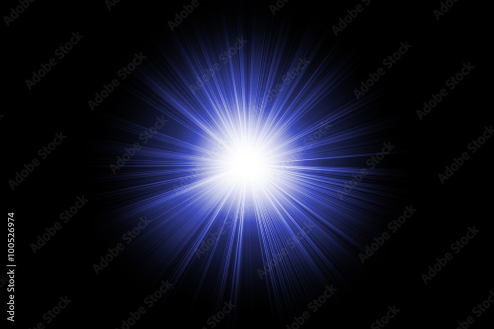 blue lighting flare