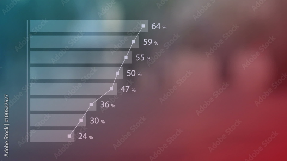 Population charts, unrecognizable crowd of people walking on the street ...