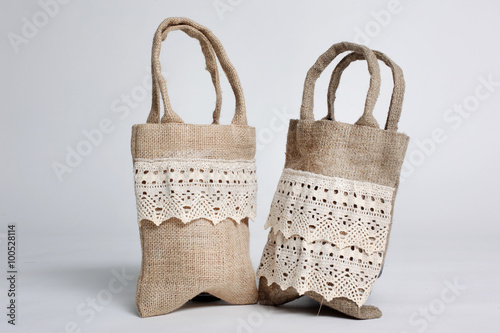 eco Shopping bag made out of recycled Hessian sack