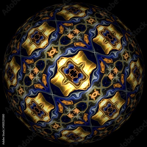 Abstract decorative sphere, ball - pattern 