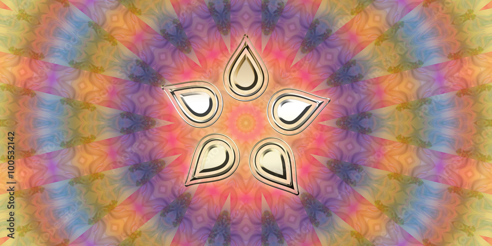 Fototapeta premium Spiritual lotus mandala