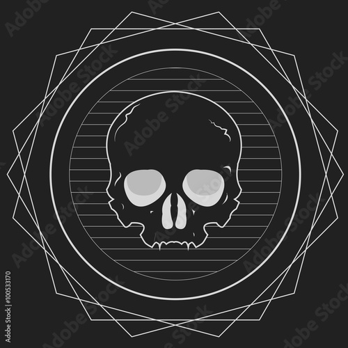 Skull Geometric Design, vector