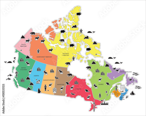 Pictorial Map of Canada