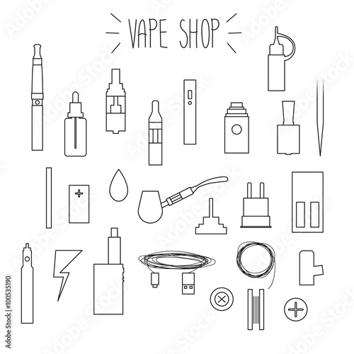The linear icons vape.