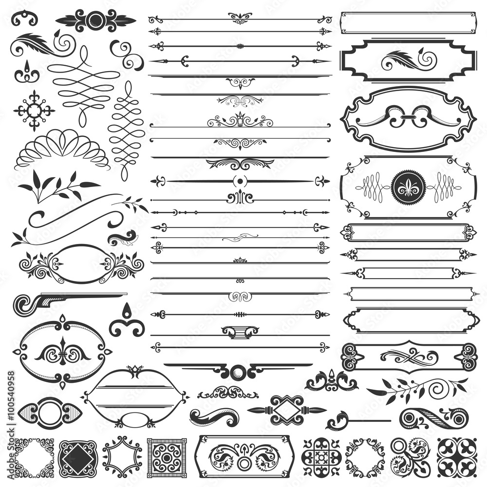 Calligraphic Design Elements