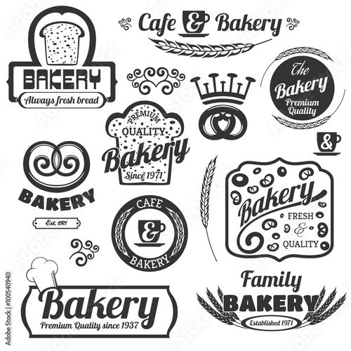 Bakery Labels Set