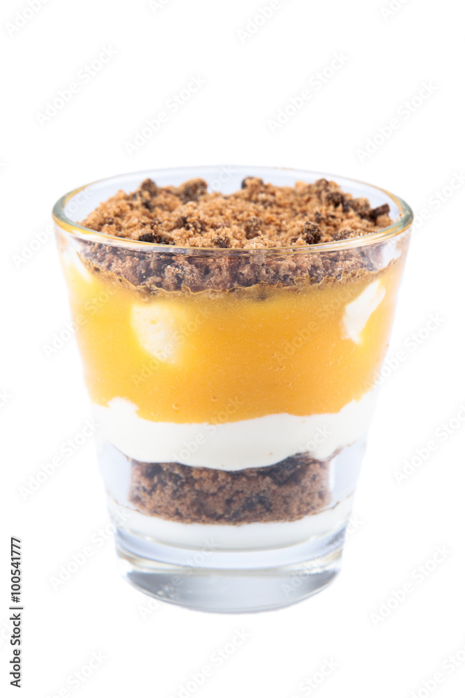 Mascarpone Quark Dessert mit Cookies Mascarpone Quark Dessert mit Cookies