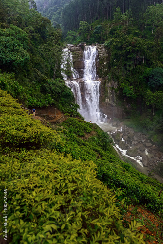 waterfall Ramboda in Sri Lank