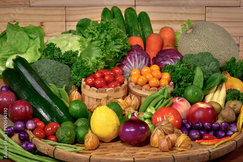 Fresh organic vegetables for healthy