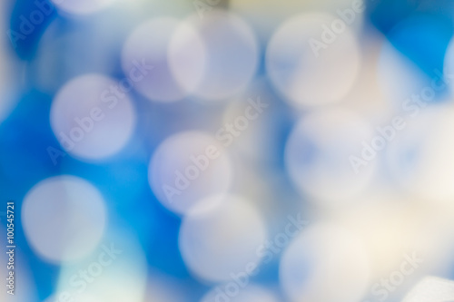 Soft blurred bokeh blue background