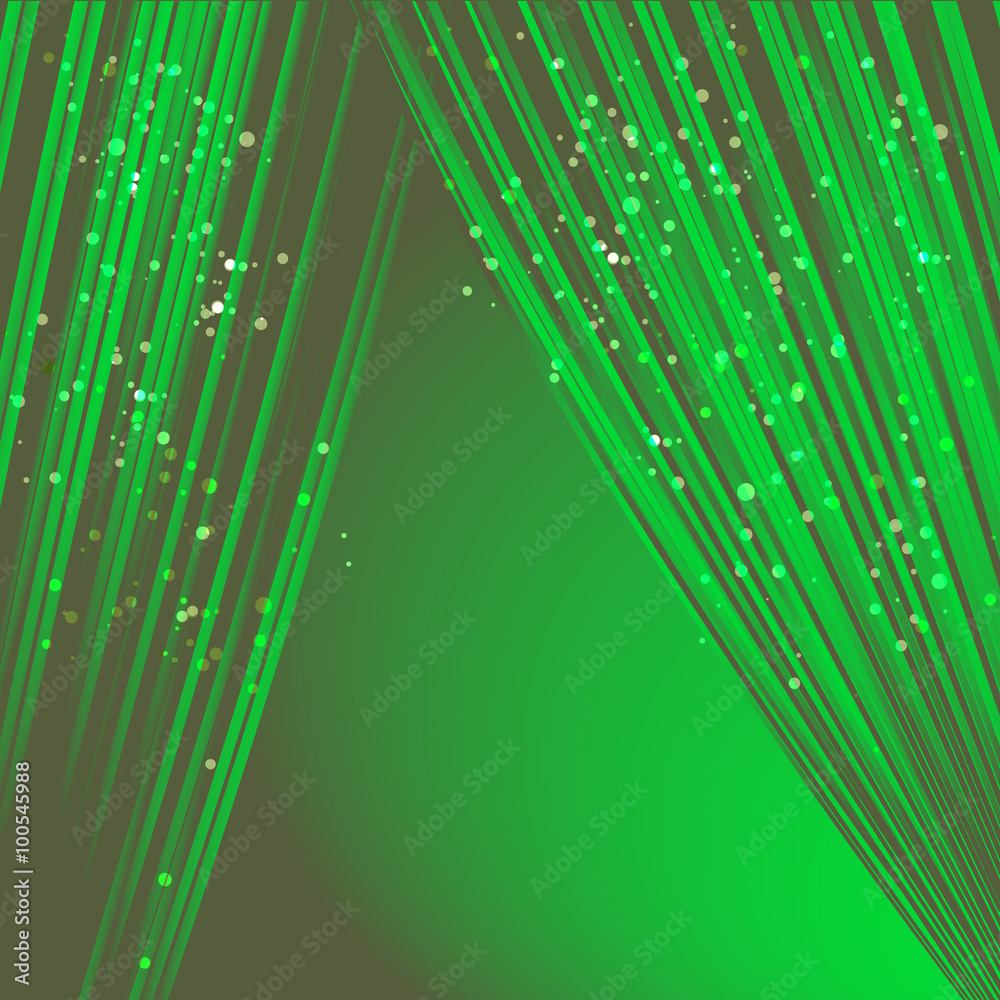 Naklejka premium Green curtain