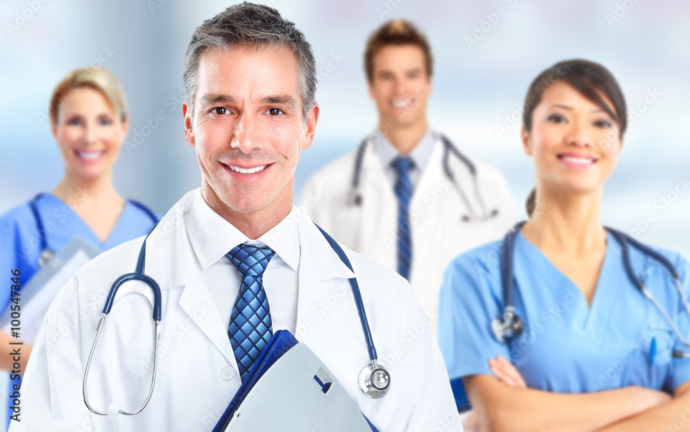 Fototapeta premium Group of hospital doctors.