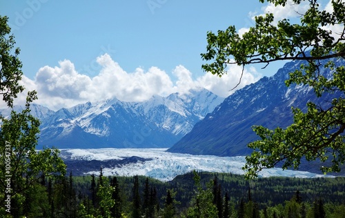 Glaciers in the Kenai Fjords National Park in Alaska photo