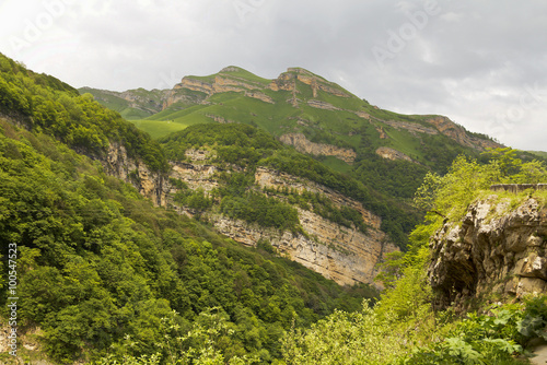 Caucasian mountains.May in Kabardino-Balkaria.North Caucasus.