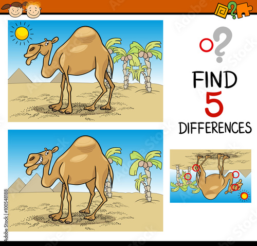 find differences educational task