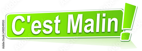 c'est malin sur étiquette verte