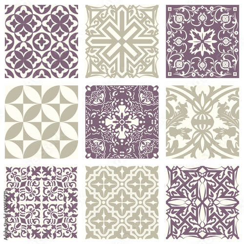 Classic vintage elegant pastel violet seamless abstract pattern 22 