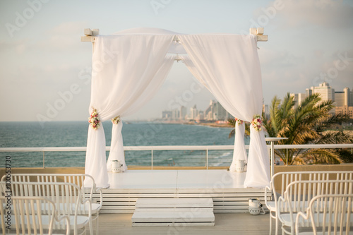 Jewish wedding chuppah photo