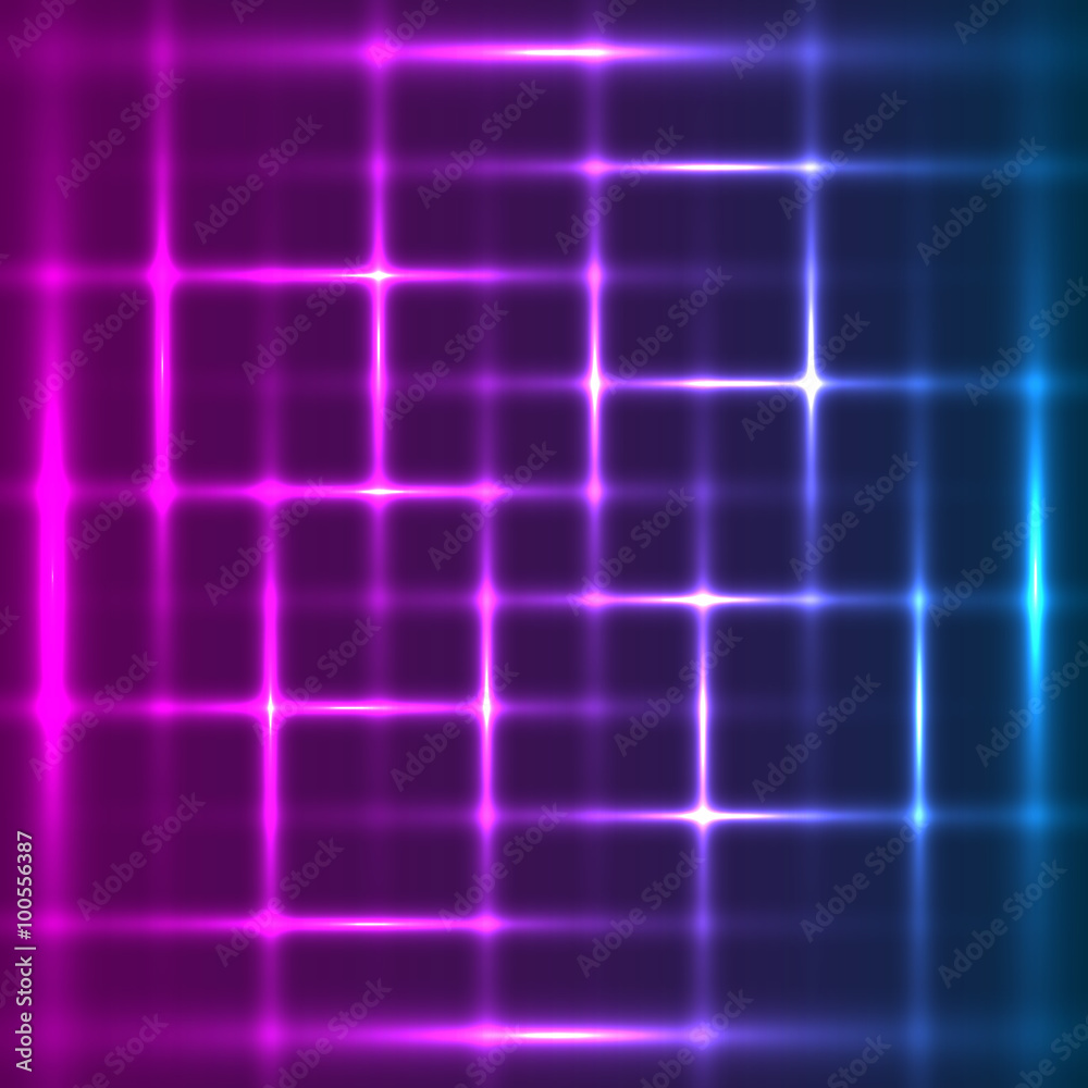 Violet-blue abstract glowing background