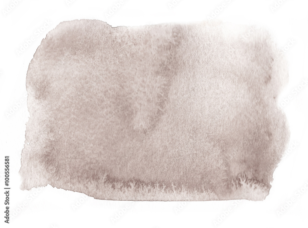 Watercolor grays blank rounded rectangle shape on white background Watercolor grays blank rounded rectangle shape on white background