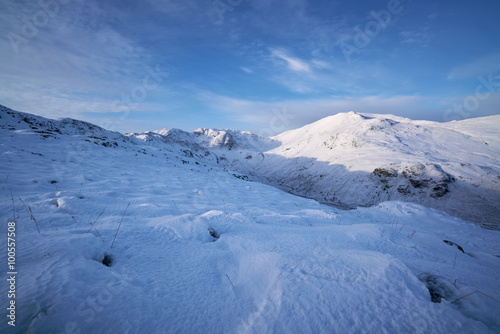 Lake District Mountains in Winter.