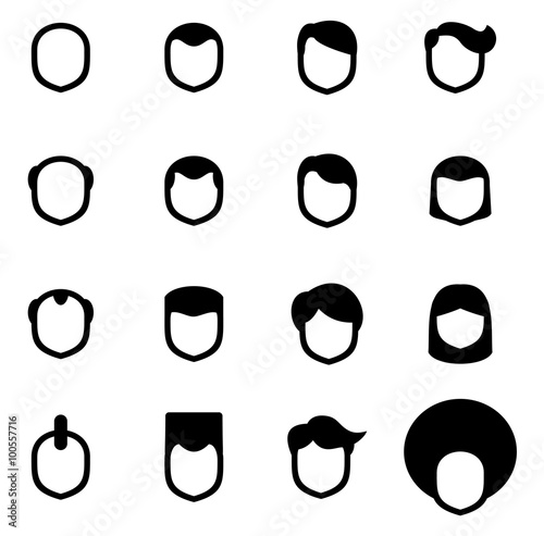 Male Haircut Icons