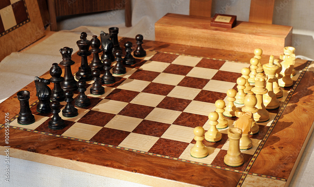 Tablero de ajedrez, juego de estrategia