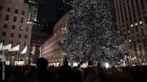 Decorated Christmas tree in New York.