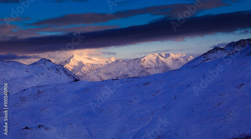 beautifull mountain winter landscape