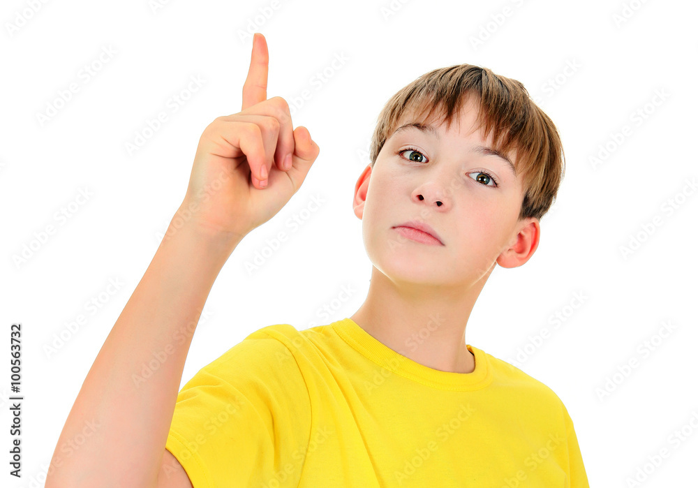 Kid Pointing Up