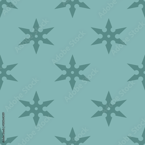 traditional six-pointed shuriken seamless geometric pattern
