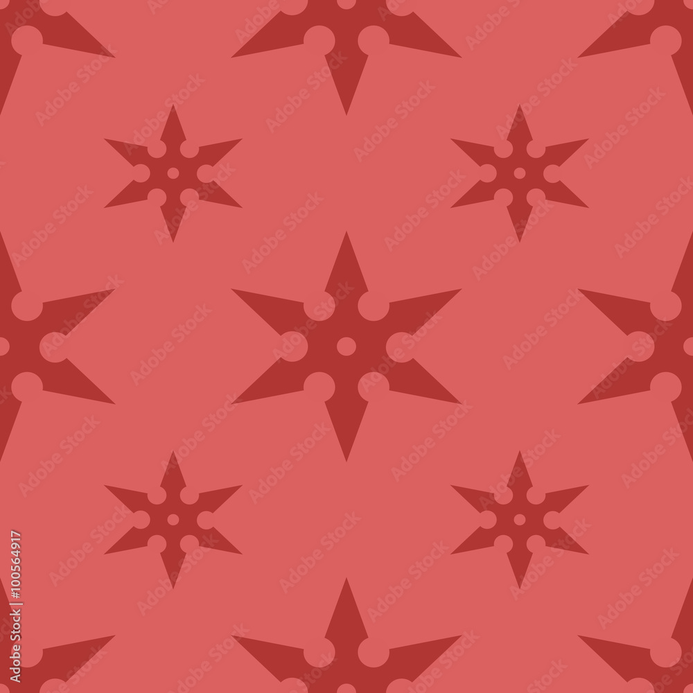 traditional six-pointed shuriken seamless geometric pattern traditional six-pointed shuriken seamless geometric pattern