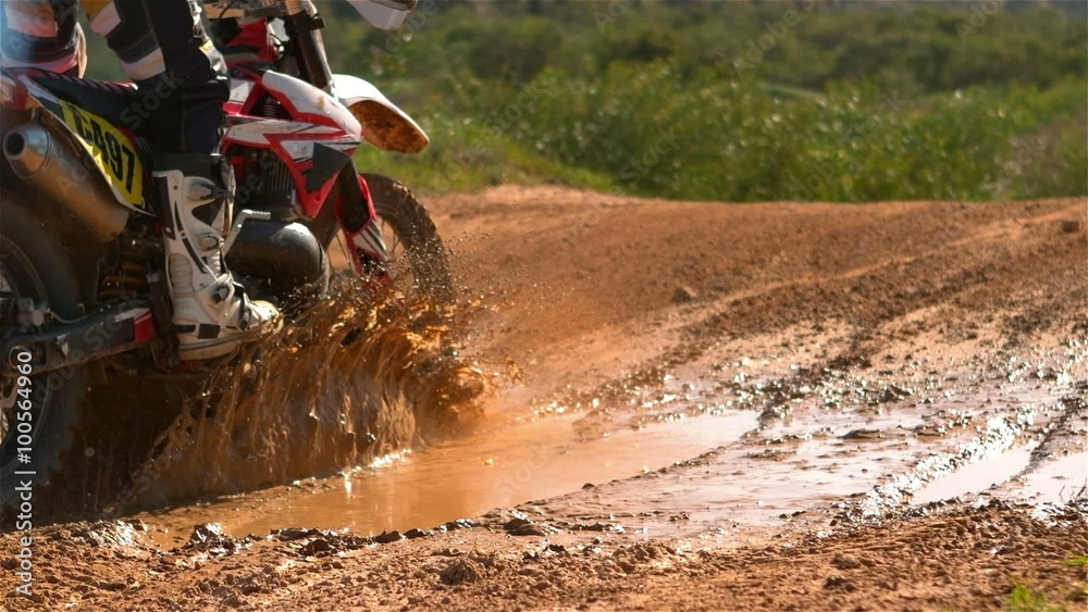 Man riding a motor cross bike