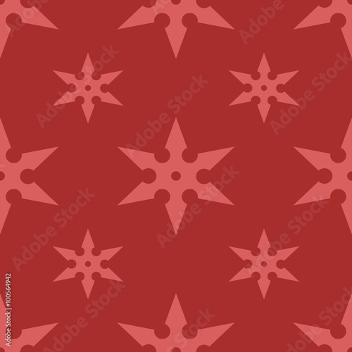 traditional six-pointed shuriken seamless geometric pattern