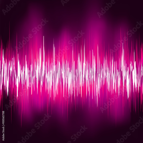 Abstract purple waveform. EPS 8