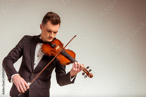 Canvas Print Music instrument violin