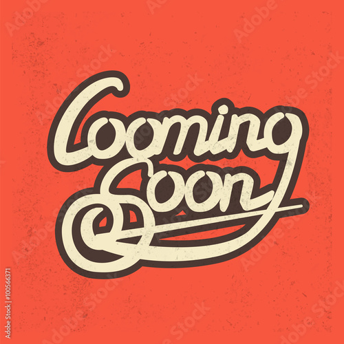Cooming Soon lettering