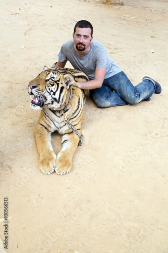 People with tiger temple